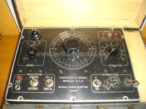 Oscillatore modulato S.E.21; SRE - Scuola Radio (ID = 1743822) Ausrüstung