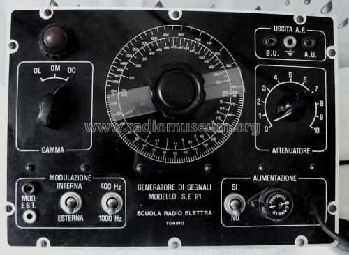 Oscillatore modulato S.E.21; SRE - Scuola Radio (ID = 1939416) Equipment