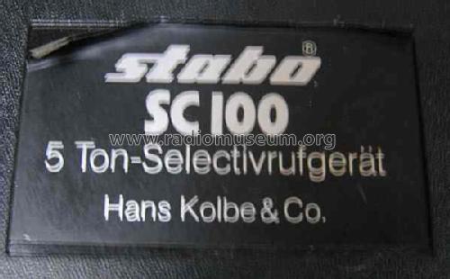 5 Ton-Selectivrufgerät SC100; Stabo; Hildesheim (ID = 678110) CB-Funk