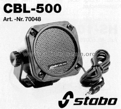 Funk-Lautsprecher CBL-500 Art.-Nr. 70048; Stabo; Hildesheim (ID = 1760762) Speaker-P