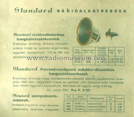 Elektrodynamik Speaker 4 Watt, 200 mm; Standard; Budapest (ID = 1587990) Radio part