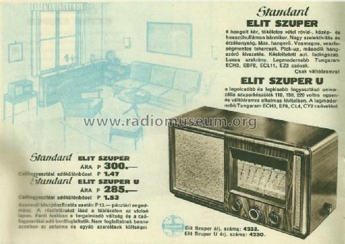 Elit szuper 4233; Standard; Budapest (ID = 1518446) Radio