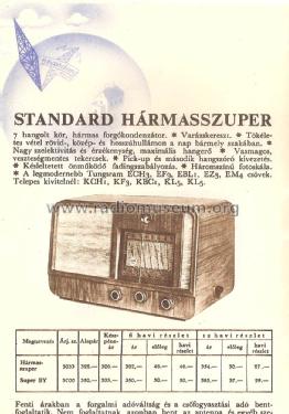 Hármasszuper 3033; Standard; Budapest (ID = 1511477) Radio