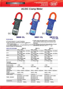 Digital AC/DC Clamp Meter 3810 CL True RMS; Standard Electric (ID = 2895583) Equipment