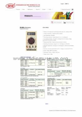 Digital Multimeter ST-3201; Standard Electric (ID = 989564) Equipment