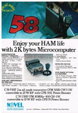 2m All Mode Transceiver C58, C58E; Standard Radio Corp. (ID = 2796360) Amat TRX