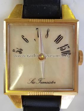 Giant Wristwatch Transistor AM Radio Square face; Unknown - CUSTOM (ID = 2365521) Radio