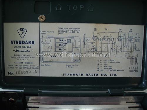 Mini-Master SR-200; Standard Radio Corp. (ID = 1458485) Radio