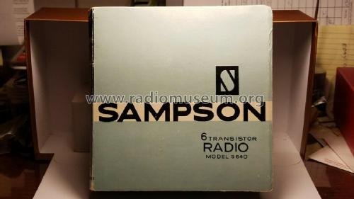 Sampson 6 Transistor S-640; Standard Radio Corp. (ID = 2610383) Radio