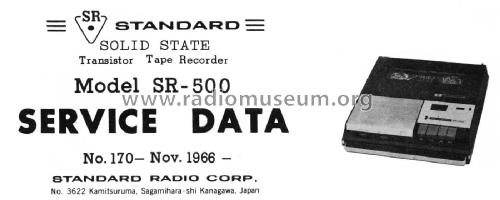 SR-500 ; Standard Radio Corp. (ID = 2943039) Ton-Bild