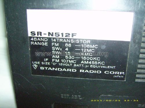 4 Band 14 Transistor SR-N512FL; Standard Radio Corp. (ID = 996239) Radio