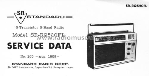 SR-RQ520FL; Standard Radio Corp. (ID = 2946837) Radio