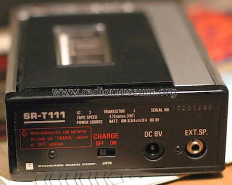 Mini Cassette Tape Recorder SR-T111; Standard Radio Corp. (ID = 1727186) R-Player