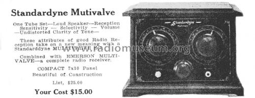 Standardyne Multivalve; Standard Radio Corp. (ID = 2634947) Radio