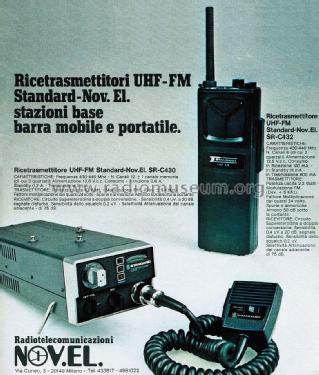 Transceiver UHF-FM SR-C432; Standard Radio Corp. (ID = 2756734) Amat TRX