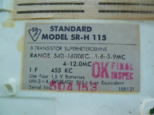 Tune Flash Wave-Master SR-H115; Standard Radio Corp. (ID = 1514921) Radio