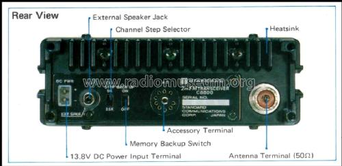 C-8800; Standard Radio Corp. (ID = 796804) Amat TRX