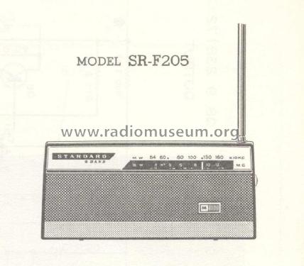 2 Band SR-F205; Standard Radio Corp. (ID = 265860) Radio