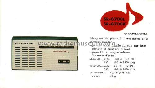 SR-G700; Standard Radio Corp. (ID = 188404) Radio