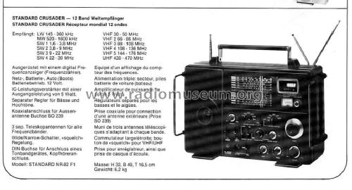 Crusader NR82-F1 ; Tokyo brand (ID = 150688) Radio