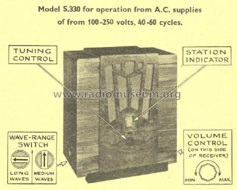 3 Valve Band Pass Receiver S330; Standard Telephones (ID = 2152305) Radio
