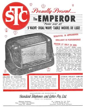 Emperor A5210; Standard Telephones (ID = 2027932) Radio
