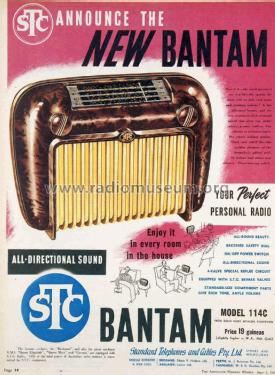 Bantam B114C ; Standard Telephones (ID = 2687248) Radio