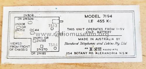 TR7194 ; Standard Telephones (ID = 2191261) Radio