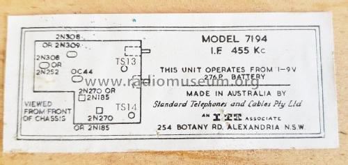 TR7194 ; Standard Telephones (ID = 2191261) Radio