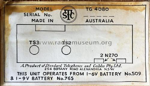 Transigram TG4080; Standard Telephones (ID = 3180593) Sonido-V