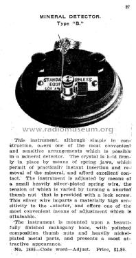 Mineral Detector Type B; Standard Wireless (ID = 1799541) Radio part