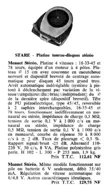 Menuet Stéréo ; STARE Star, Société (ID = 2072165) R-Player