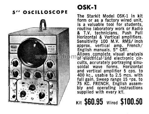 Starkit Oscilloscope OSK-1; Stark Electronic (ID = 2309239) Equipment