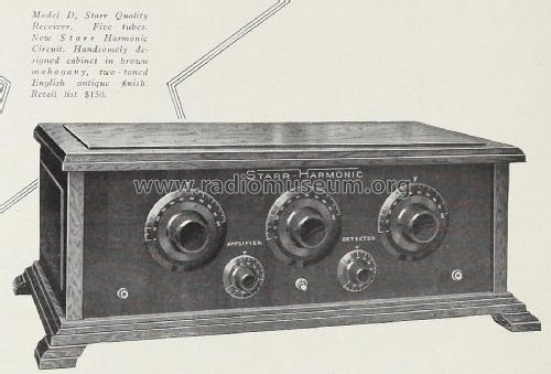 Starr Harmonic Model D; Starr Equipment Corp (ID = 1995218) Radio