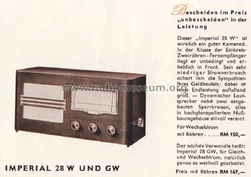 Imperial 28GW; Stassfurter Licht- (ID = 1274431) Radio