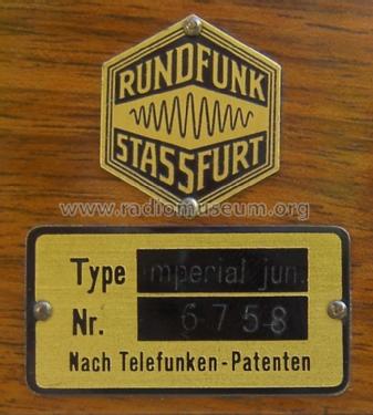 Imperial Junior W; Stassfurter Licht- (ID = 1068211) Radio