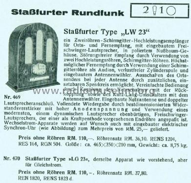 LW23; Stassfurter Licht- (ID = 1795825) Radio