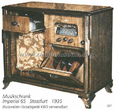 Musikschrank Imperial 65 ; Stassfurter Licht- (ID = 1020) Radio