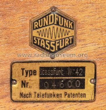 W42; Stassfurter Licht- (ID = 3045521) Radio