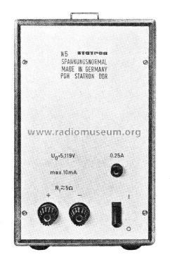 Spannungsnormal N5; Statron, VEB Ostd.; (ID = 2770119) Equipment