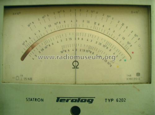 Teralog Widerstandsmessgerät 6202; Statron, VEB Ostd.; (ID = 2290224) Equipment