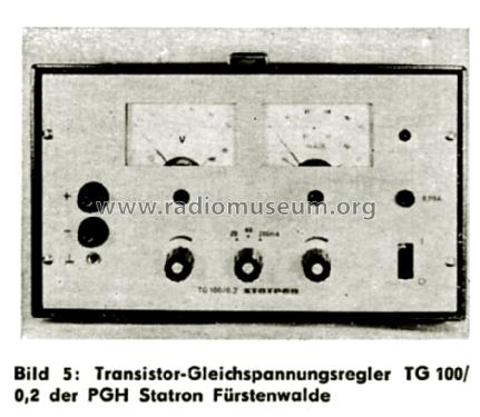 Transistor-Gleichspannungsregler TG 100/0,2; Statron (ID = 1608160) Power-S