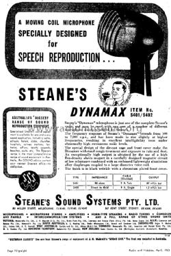 Dynamax S401; Steane’s Sound (ID = 2337054) Microphone/PU