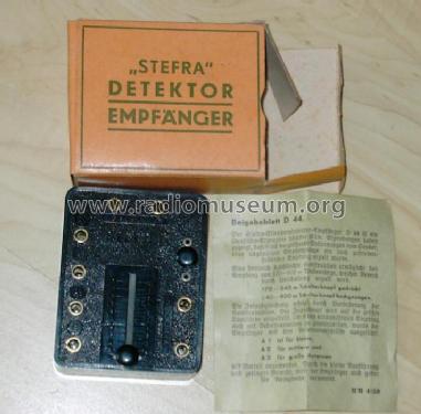 Detektor-Empfänger D44; Stefra Marke, Rudolf (ID = 114877) Cristallo