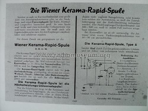 Kerama-Spule ; Stefra Marke, Rudolf (ID = 2407008) mod-past25