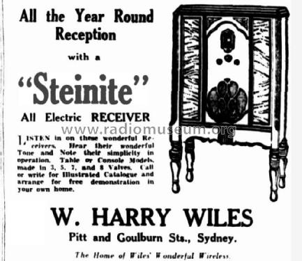 Steinite All Electric unknown; Steinite Radio Co., (ID = 2212567) Radio