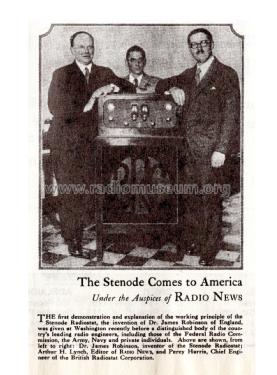 Stenode Radiostat ; Stenode Corp. of (ID = 2822747) Radio