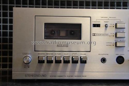 Stereo Cassette Player / Record Deck 602; Stereosound (ID = 1682496) Reg-Riprod