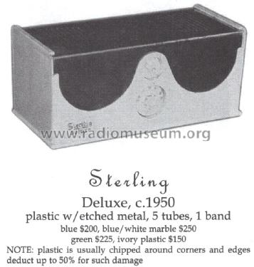 Deluxe ; Sterling Manuf. Co.; (ID = 1478478) Radio