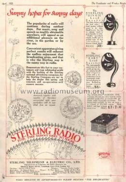 Anodion One ; Sterling Telephone & (ID = 2504497) Radio